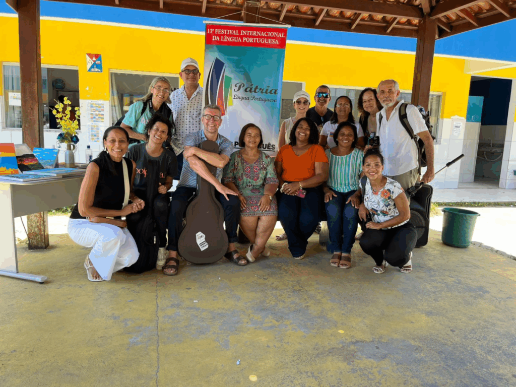 Com a Direção do Colégio Hildécio Meireles em Boipeba